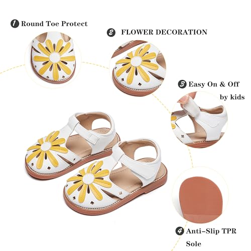 Image of Kiderence Toddler Girls Sandals Little Girls Kids Summer Shoes Toddler Sandals