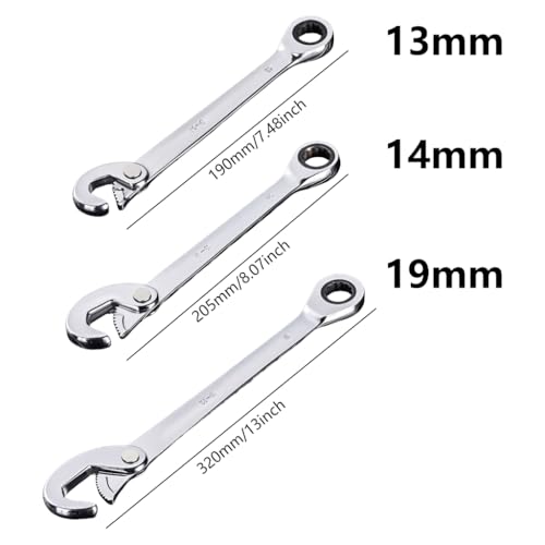 Llave de trinquete con mango ergonómico antifatiga para trabajos mecánicos 6