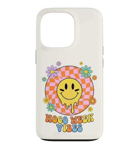 HOCO Week Vibes Drippy Smile Eye Paint Wavy Retro Homecoming Case for iPhone 13 Pro