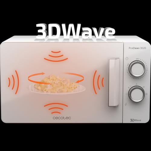 Cecotec Micro ondes avec Gril ProClean 3120 Capacité de 20 Revêtement Ready2Clean de Puissance 6 niveaux Minuterie 30 minutes Mode Décongeler Finition en - vue 7