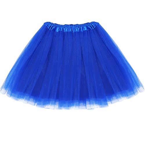 Damen Tutu Rock Minirock Stretch Mini Skater Tutu Rock erwachsenen...