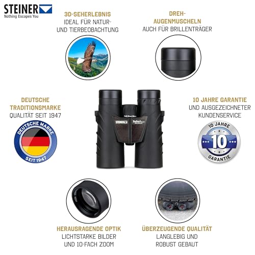 Binoculares Steiner Safari ULTRASHARP 10X42 sin brujula miniatura 2