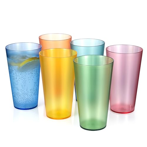 ZAINCA 32-ounce Plastic Tumblers Multicolor