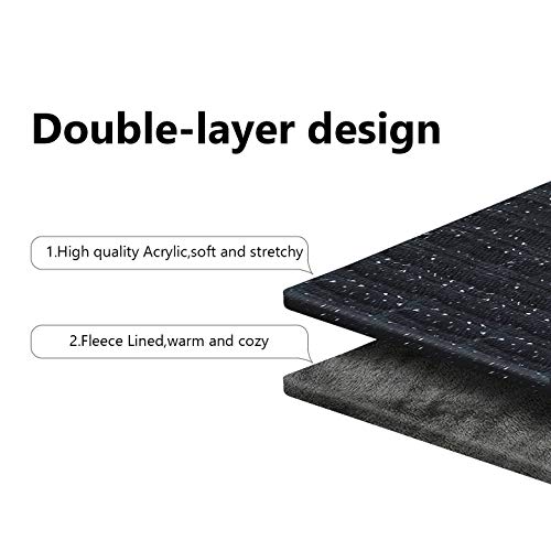 Lcztn Womens Pom Beanie Hat Scarf Set Girls Cute Winter Ski Hat Slouchy Knit Skull Cap With Fleece Lined #TOP2