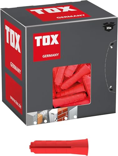 TOX Porenbetondübel Ytox M10 x 55 mm, Gasbetondübel mit den höchsten Haltewerten am Markt in Porenbeton, für unterschiedliche Schraubendurchmesser geeignet M, 25 Stück im Karton, 096100041