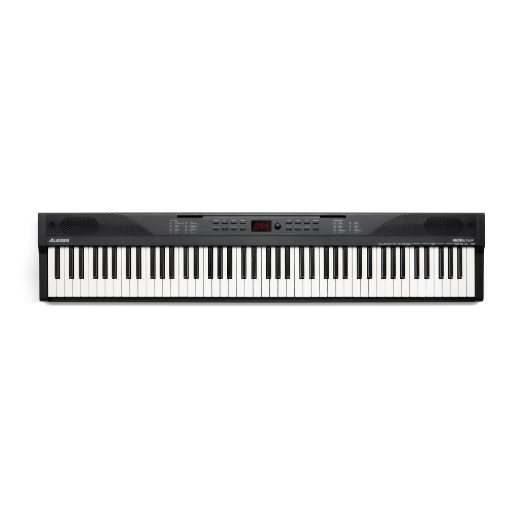 Alesis Keyboard E-Piano mit 88 Tasten, 480 Sounds, Lautsprechern, USB-MIDI, Tragetasche, Ständer, Kopfhörer, Pedal und Klavierlektionen für Anfänger