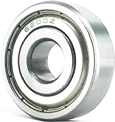 Roulements à billes à gorge profonde 6200ZZ 10x30x9mm en acier robuste par TMP1105 x3