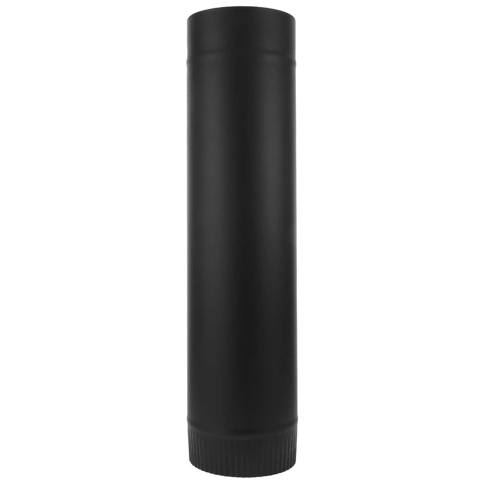 Tuyau de poêle en acier inoxydable noir 125 mm rallonge de 0,5 m pour camping