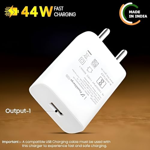 Image of Original Vivo 66W Flash USB Type C Charger For Iqoo Z6 /Z6 44W /Z6 Lite 5G /T1 /Neo 6 /Z7 /Z7 Pro /V23 /V23E /V23 Pro /V25 /V25E /V25 /V26 /Y35 /Y73 /V215G /T1 /T2 /Z6X /Y200 /V|Y|X Series USBC Charge Adaptor, White