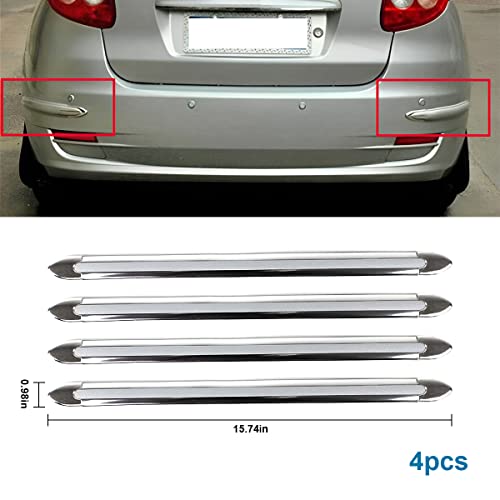Zipelo Car Bumper Protector Strip, 4 Pack Anti-Scratch Front Rear Bumper Corner Edge Guard, Automotive Door Trunk Adhesive Anti-Collision Trim Sticker, Car Exterior Accessories For Suv, Van, Truck #TOP1