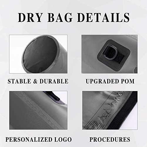 Image of IDRYBAG Dry Bag Waterproof Floating, TPU Waterproof Bag Roll Top, 2L,5L,10L Dry Bag Kayak Storage for Kayaking, Boating, Rafting, Fishing, Swimming, Hiking, Camping, Travel, Beach