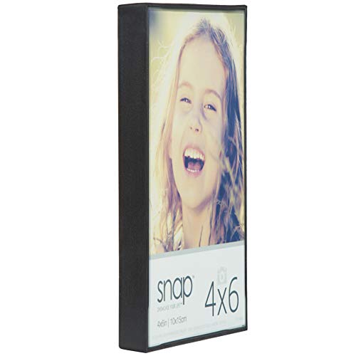 Snap 02P991C Front Loading Frame (Set of 12), 4 x 6, Black – BigaMart