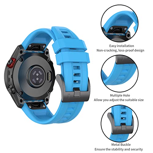 SenMore 22 mm strap compatible with Amazfit Falcon, silicone sport replacement parts watch strap for Amazfit Falcon smartwatch - Image 2