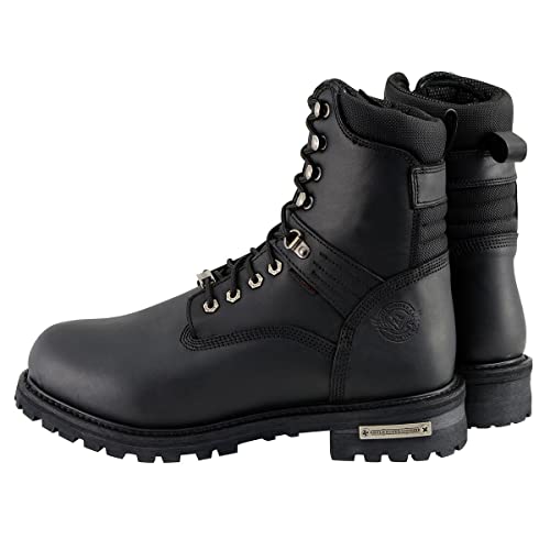 Image of Milwaukee Leather Men's Leather Lace-Up Riding Boots - Motorcycle Biker Footwear for Street & Daily Wear