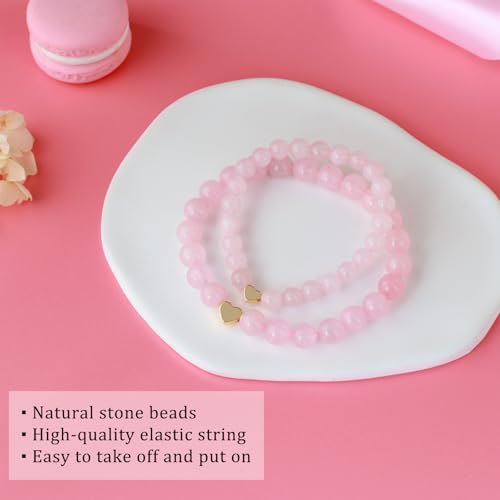 Back to School Anxiety Separation Gift, First Day of Kindergarten/School Bracelet Mommy and Me3