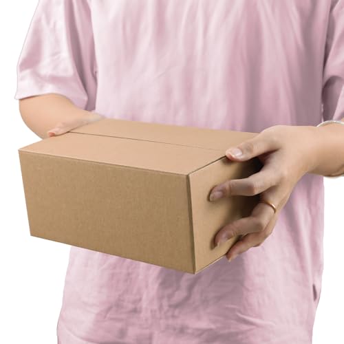 Image of 9x6x4 Shipping Boxes Set of 40, Brown Kraft Business Corrugated Cardboard Small Boxes Mailers for Packaging