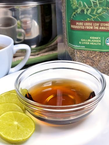 HerbaZest Chanca Piedra Tea (Stonebreaker/Stone Breaker) – 8oz (225g) – Premium Wild-Crafted & 100% Pure Loose Leaves & Stems