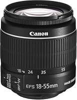 Canon EOS 2000D Spiegelreflexkamera - mit Objektiv EF-S 18-55 F3.5-5.6 III & EF-S 18-55mm F3.5-5.6 is II Universalzoom-Objektiv (58mm Filtergewinde) schwarz – Ansicht 3