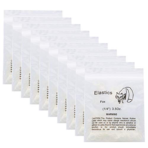 1000pc Dental Orthodontic Rubber Bands Ortho Elastics Latex Braces 3.5, 5.0, 6.5 OZ (1/4, 3.5 OZ), 10.0 Count