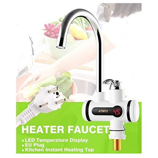Kriya enterprises LED Digital Display Instant Heating Electric Water Heater Faucet Tap New