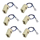 tuerca portalamparas g9 Compatible con cualquier conector GU10, hecho de cerámica resistente a la temperatura y con cables de silicona de 0,75 mm².