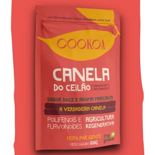Canela do Ceilão Cookoa, 3 Pacotes de 60g