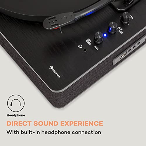 auna TT-Classic Plus Tourne-disque de protection de la poussière, Bluetooth, lecteur vinyle enregistreur 33/45/78 tr/min… - Les Beatles, Paul McCartney, John Lennon, RIngo Starr, George Harrison auna TT-Classic Plus Tourne-disque de protection de la poussière, Bluetooth, lecteur vinyle enregistreur 33/45/78 tr/min… – Image 7