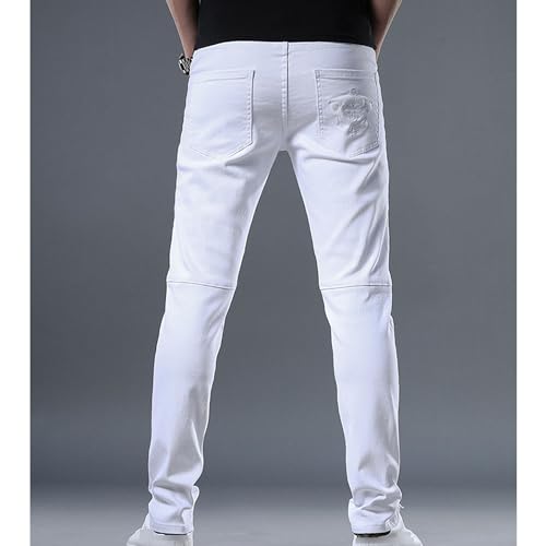 Men's Ripped Slim Fit Denim Pants Street Regular Fit Distressed Jeans Streetwear Comfort Destroyed Jean2