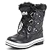 Womens Snow Boot Quilted Short Winter Snow Fur Rain Warm Waterproof Boots - 9 - BLL40 YC0023