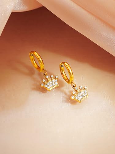 Image of 18K Gold Plated Statement Hoop Earrings for Women | Trendy Hoops Earrings | Waterproof and Anti Tarnish Jewellery | Rakhi Gift for Sister | Gifts for Women | 1 Year Warranty*