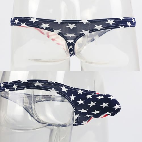 Evankin Men's USA American Flag Thong G-String Sexy Underwear3