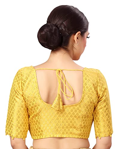 Image of Studio Shringaar Women's Polyester Elbow length sleeves Blouse