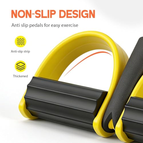 Image of Yoga Pedal Puller Resistance Band 4 Tube Pull Reducer | Tummy Trimmer & Pedal Puller for Exercise | Full Body Home Gym Workout for Abs, Arms & Legs | Amazely - Multicolor