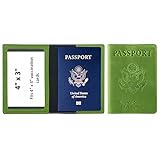 Ciana PU Leather Passport Cover and Card Holder Combo Slim Passport Holder with Card Protector Slot...