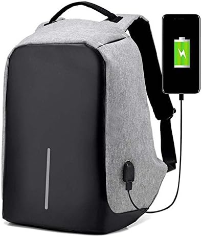 Anti-Theft Water Repellent Backpack USB Port XD Camera Laptop School Bag