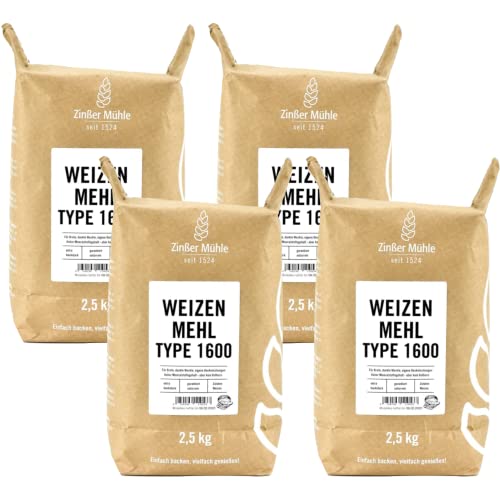 4X Weizenmehl Type 1600 2,5 kg Cover