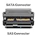 YAODHAOD SAS to SATA Adapter, SFF-8482 29Pin SAS Hard Disk Drive to Motherboard SATA 22Pin Converter Adapter Slim Sata Converter