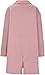 Kenhansion Long Double Breasted Wool Coats for Women Lightweight Lapel Open Front Trench Jacket Fashion Sweater with Pockets (Pink,Medium)