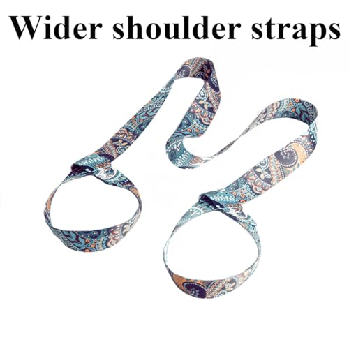 mkemka Yoga Mat Carrying Strap Sling Fitness Exercise Straps Stretch Pilates Straps Back Padding Straps Adjustable Loops for all Mat Sizes Multipurpose Lightweight Adjustable Loops (Mat not included) - Image 6
