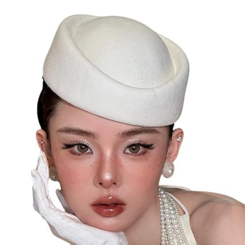 Chapeau en feutre classique femme, couvre-chef élégant de qualité