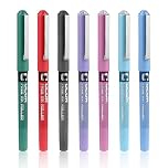 7Pcs Colored Gel Rollerball Pen 7 Colours 0.5mm Nib Gel ink Pen Fast Drying, Fine Tip Smooth Writing Pen Suitable for Artists, Students Who Have a Work Plan for School, Office Stationery Supplies