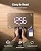 FITINDEX Smart Scale for Body Weight, Scale with BMI, Body Fat, Muscle Mass, Digital, Bathroom, Weighing, Bluetooth, Body Composition Monitor Health Analyzer with App, 400lb, Black