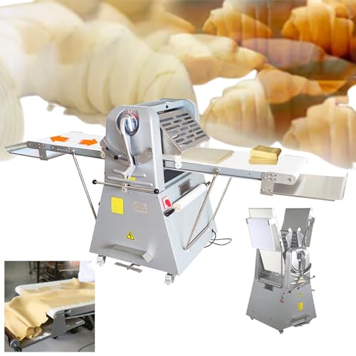 INTSUPERMAI Dough Sheeter Commercial Dough Roller Sheeter Electric Croissant Pastry Sheeter 20