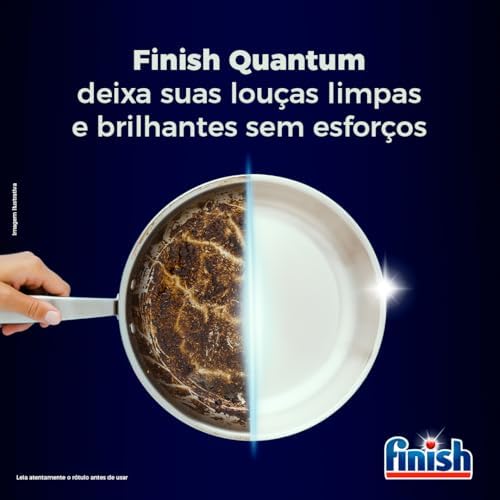 Detergente para Lava Louças em tabletes Finish Quantum All in 1 com 10 unidades