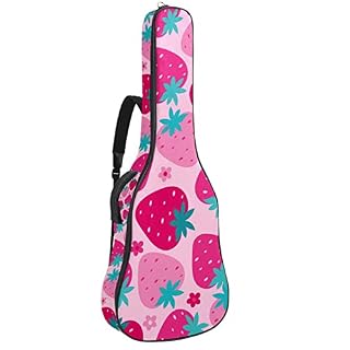 Hondank Housse de transport étanche pour guitare avec bandoulière réglable Motif cartes vintage Violet, Multicolore 05… - Les Beatles, Paul McCartney, John Lennon, RIngo Starr, George Harrison
