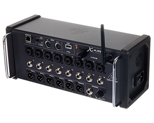 Behringer X AIR XR16 16-Eingangs-Digitalmixer Für iPad/Android-Tablets Mit 8 Programmierbaren Midas-Vorverstärkern, 8 Line-Eingängen, Integriertem WiFi-Modul und USB-Stereorecorder