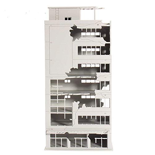 Eatingbiting N Scale 1/144 1:144 Ruined Damaged Building After War Assembling Model Outland Realism Scene For Diy Sand Table Garden Micro Landscape Ornaments Decor Supply Diy Player Spray Painting #TOP2
