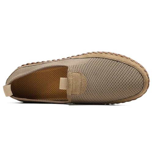 Image of Men's Genuine Leather Loafer Shoes Slip On Soft Walking Driving Shoes
