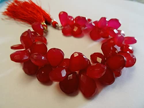 Calcédoine rose briolette 14-16mm éliminez les pierres ternes avec ces perles poires