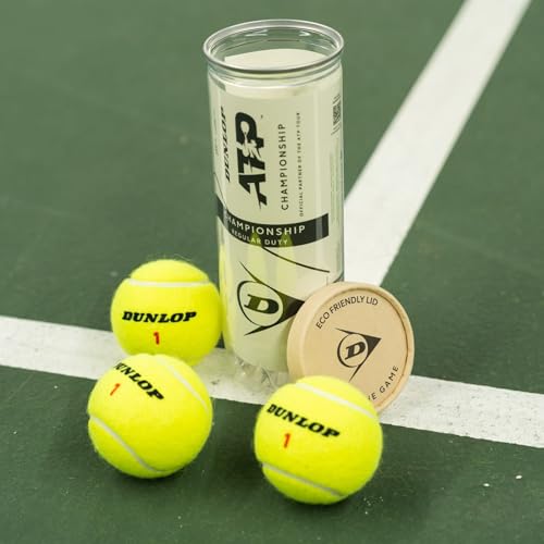 Image of Dunlop ATP Championship Tennis Balls (3 Ball Can, Regular Duty)